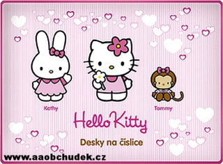 Desky na číslice Hello Kitty